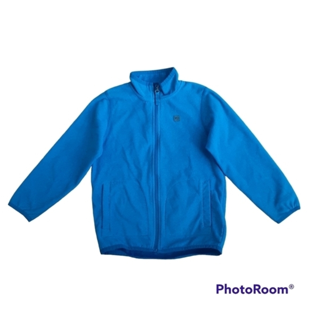 MEC Fleece outdoor zip up jacket,blue stripes,Kids size 6‎ kids